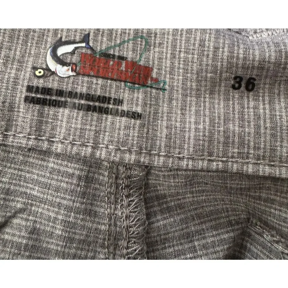 WorldWide Sportsman Mens Gray Size 32 Shorts Polyester Spandex